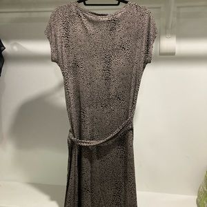 Three Dots Wrap Dress Animal Print